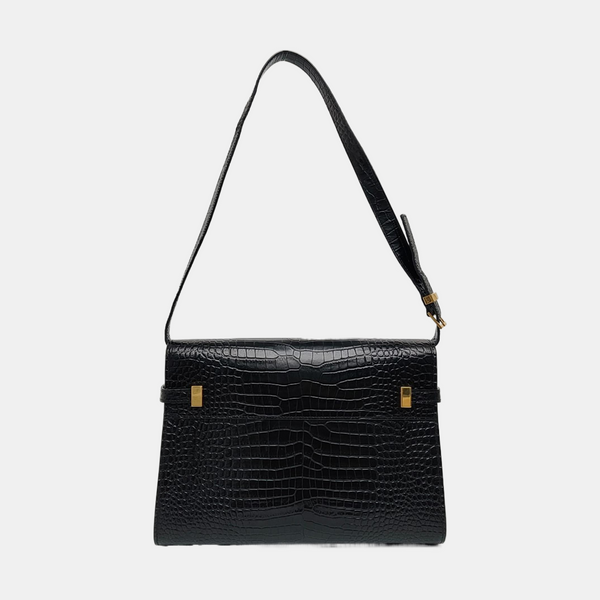 MANHATTAN Medium Calfskin Black