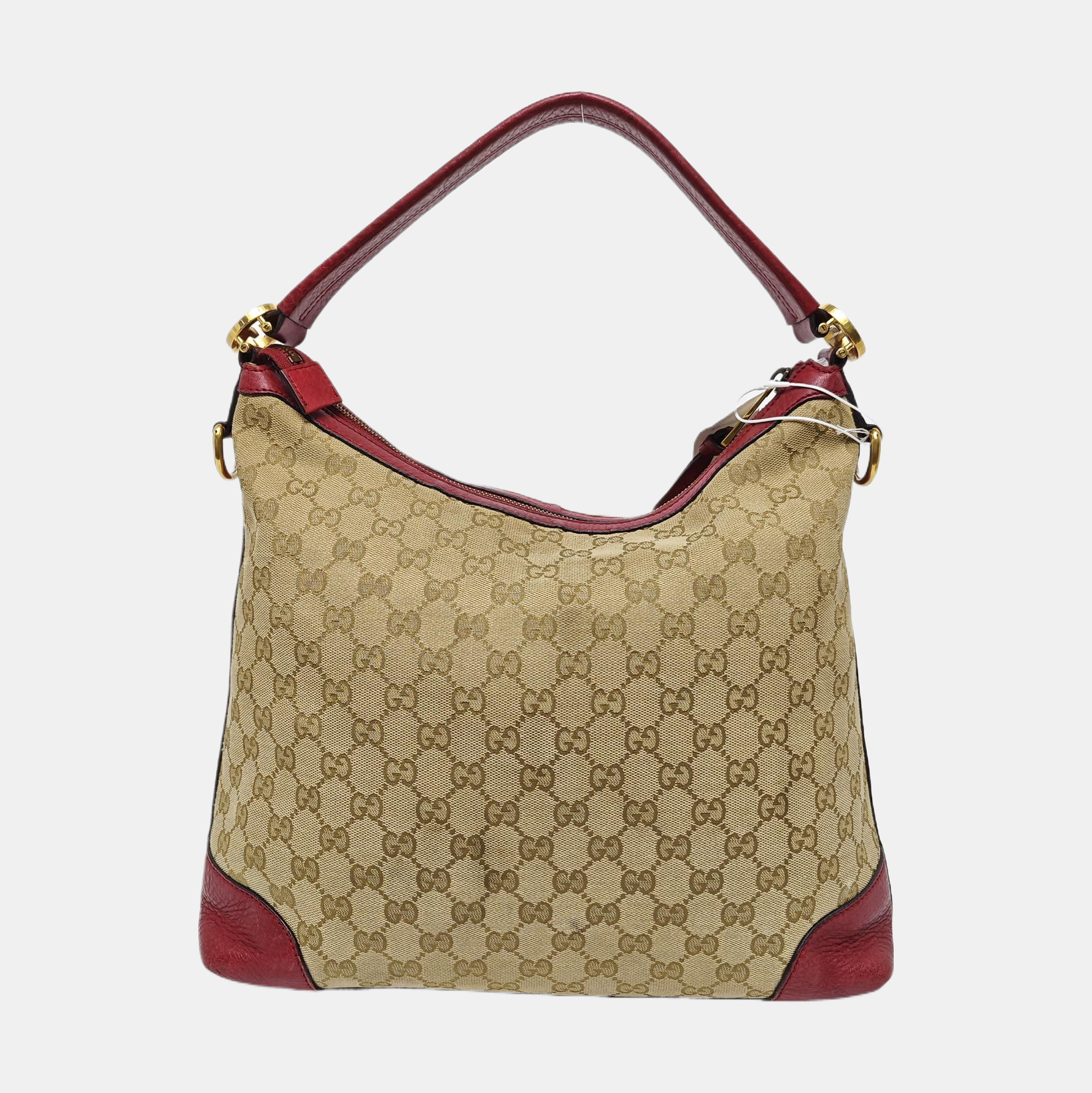 Monogram Canvas Shoulder Bag Beige