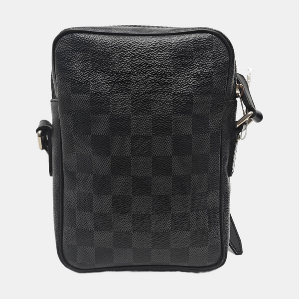 REM Damier Graphite Coated Canvas Gray