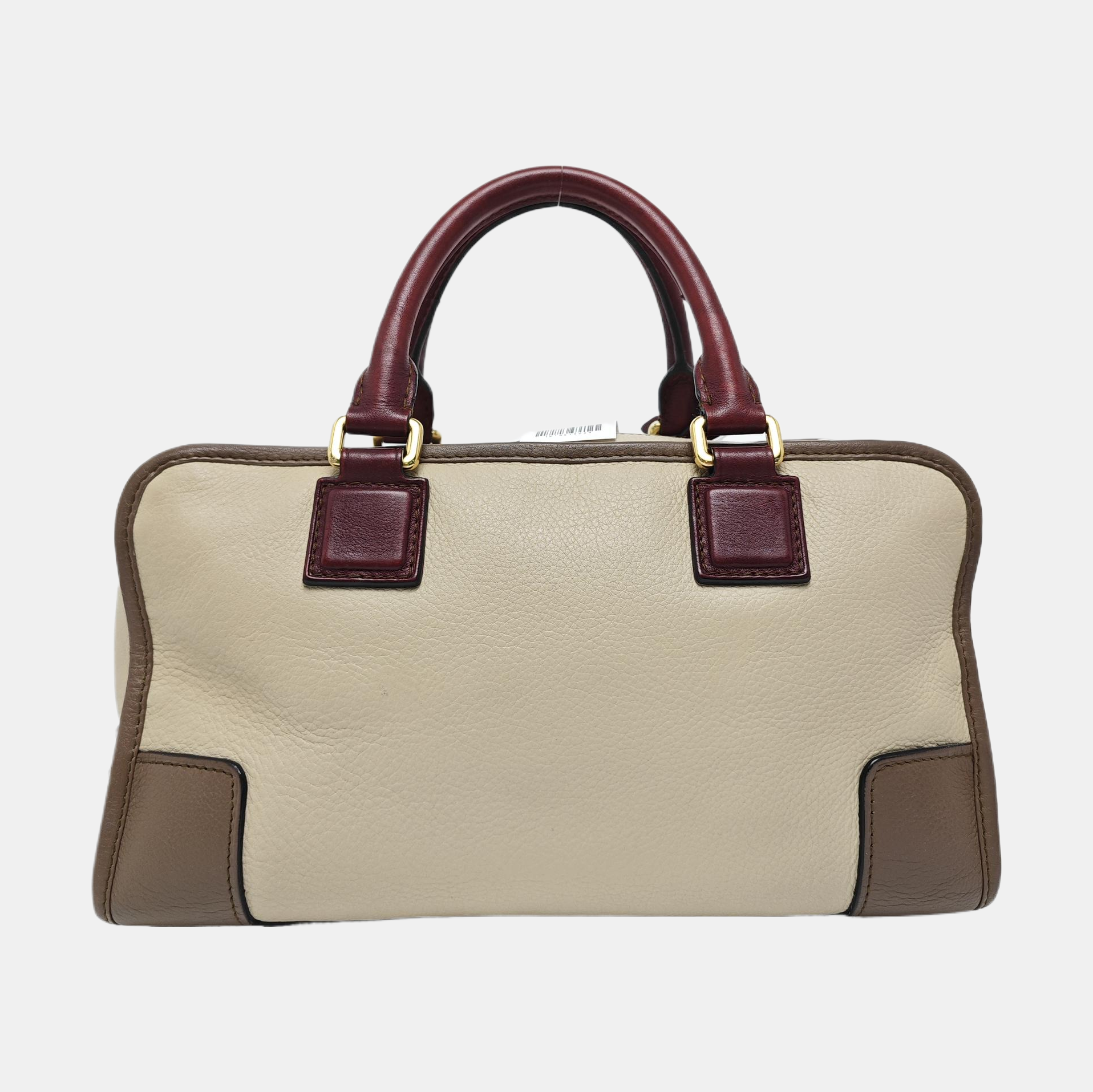 Authenticated pre-owned  Amazona Calfskin Beige - Top Handle Bag at Looply