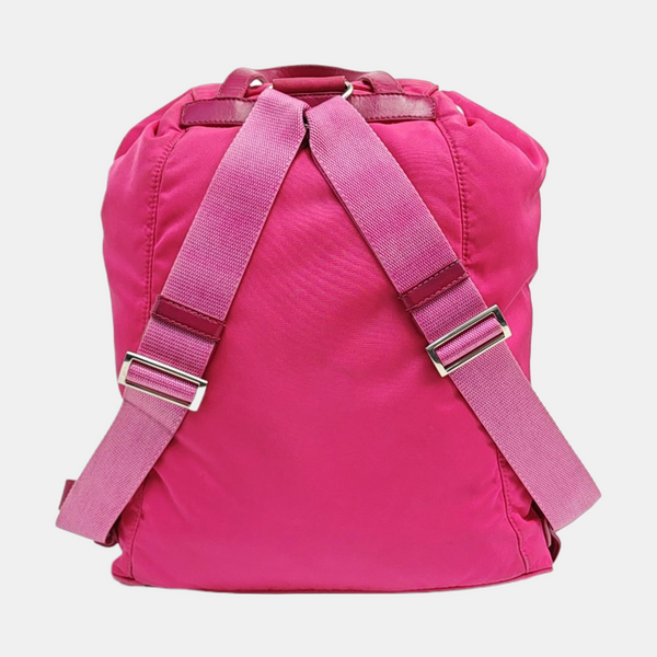 Nylon Backpack Red