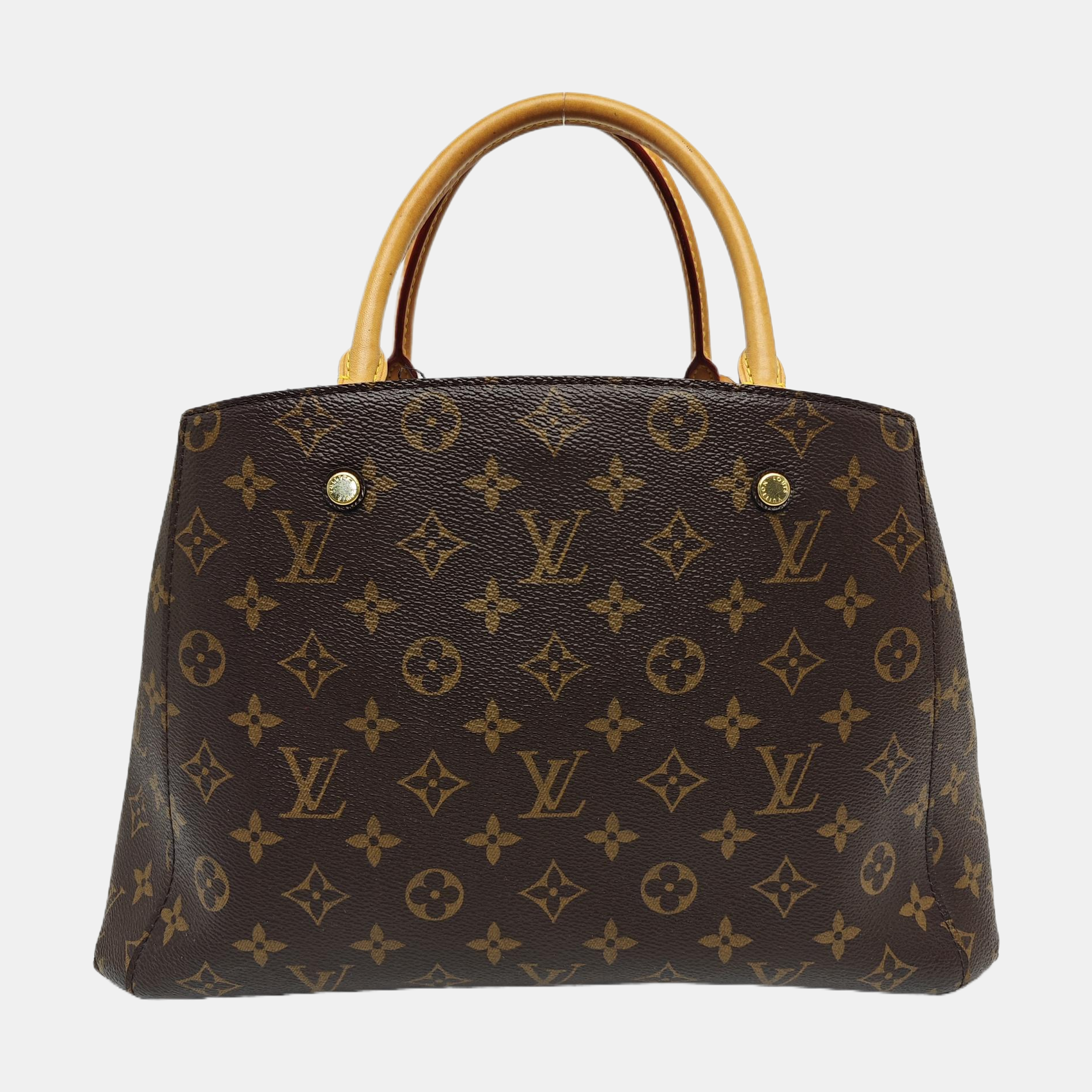 MONTAIGNE Monogram Coated Canvas Brown