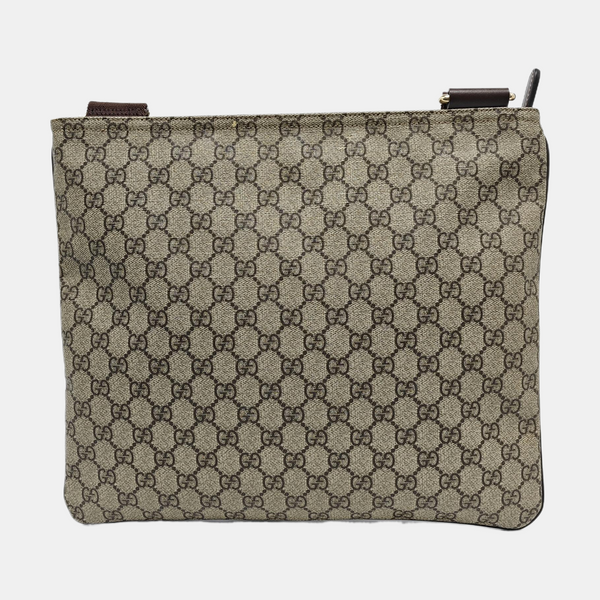 Monogram Coated Canvas Shoulder Bag Black
