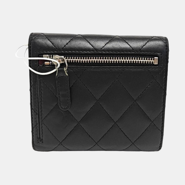 CLASSIC FLAP Small Quilted Lambskin Black Wallet