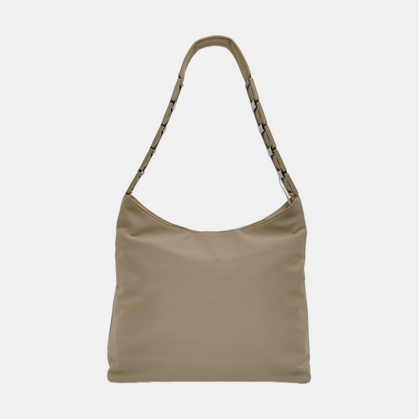 Fabric Shoulder Bag Beige