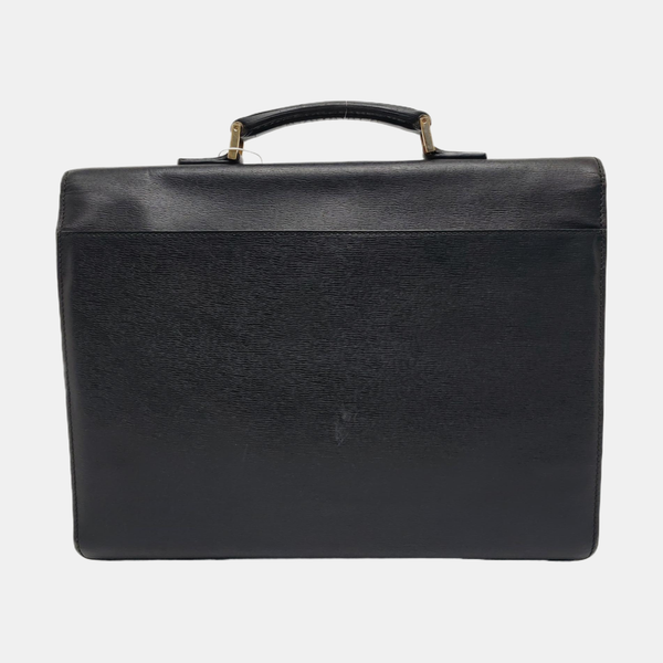 Calfskin Top Handle Bag Black
