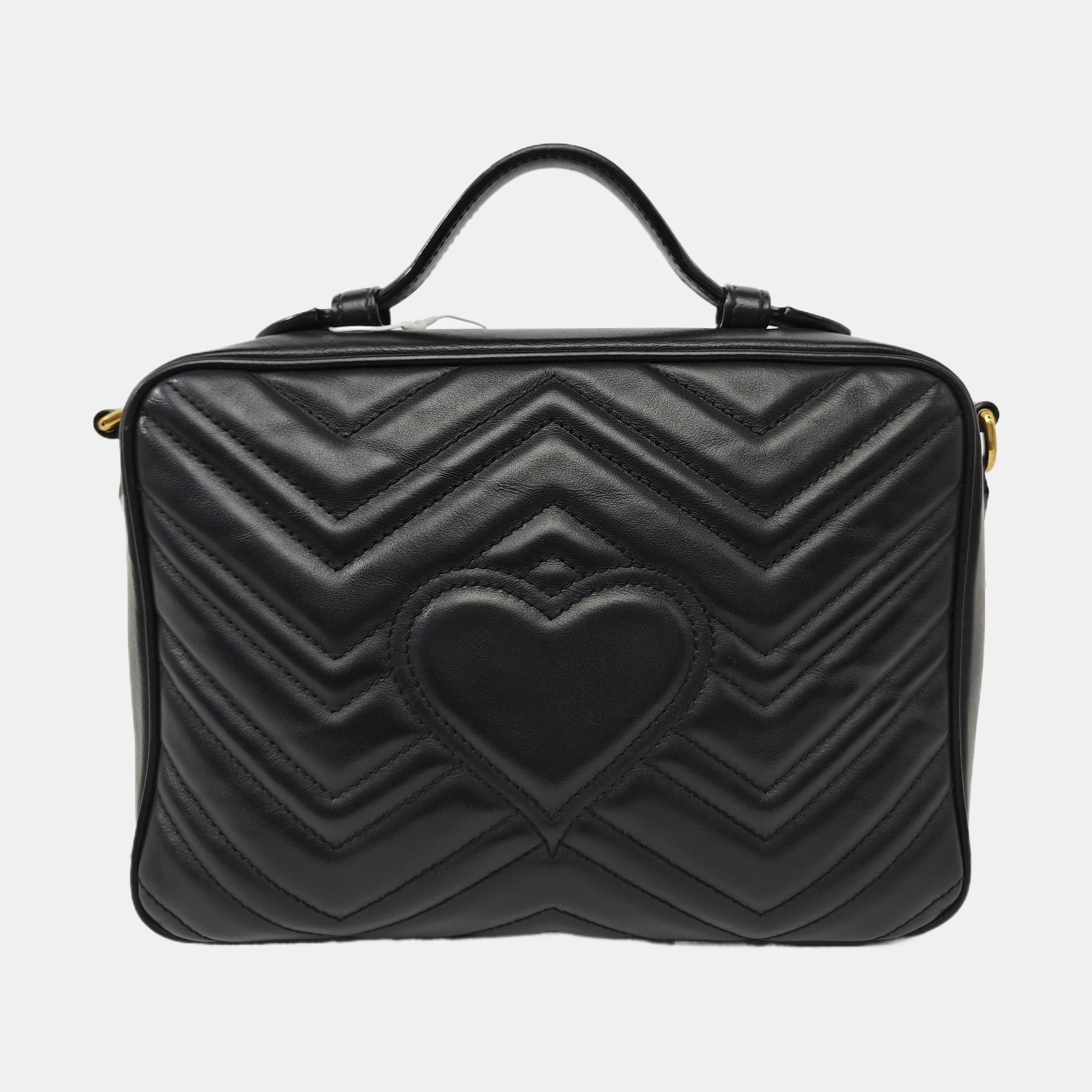 GG Marmont Medium Quilted Calfskin Black