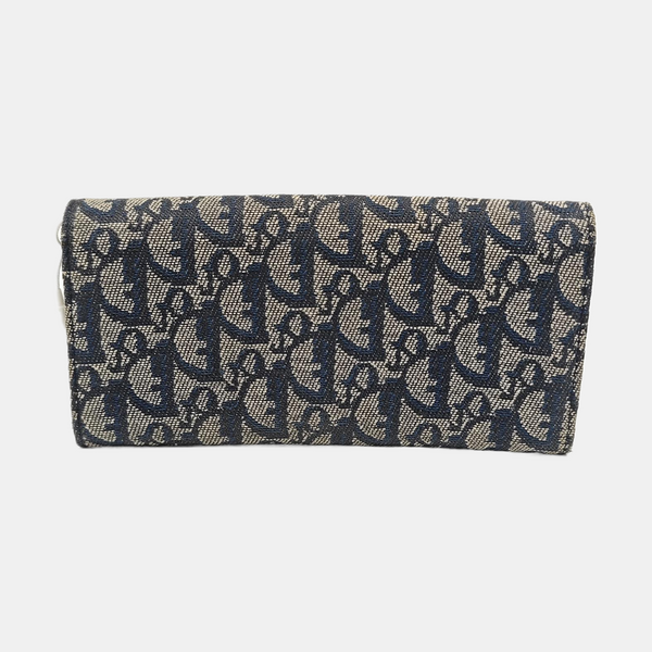 Oblique Canvas Wallet Blue