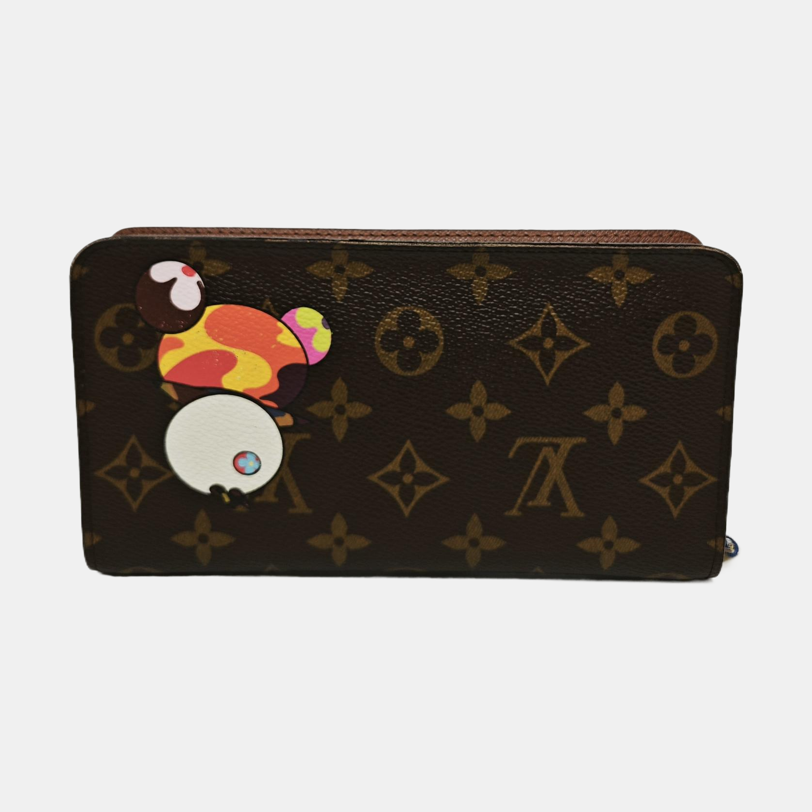 ZIPPY Monogram Coated Canvas Brown Wallet