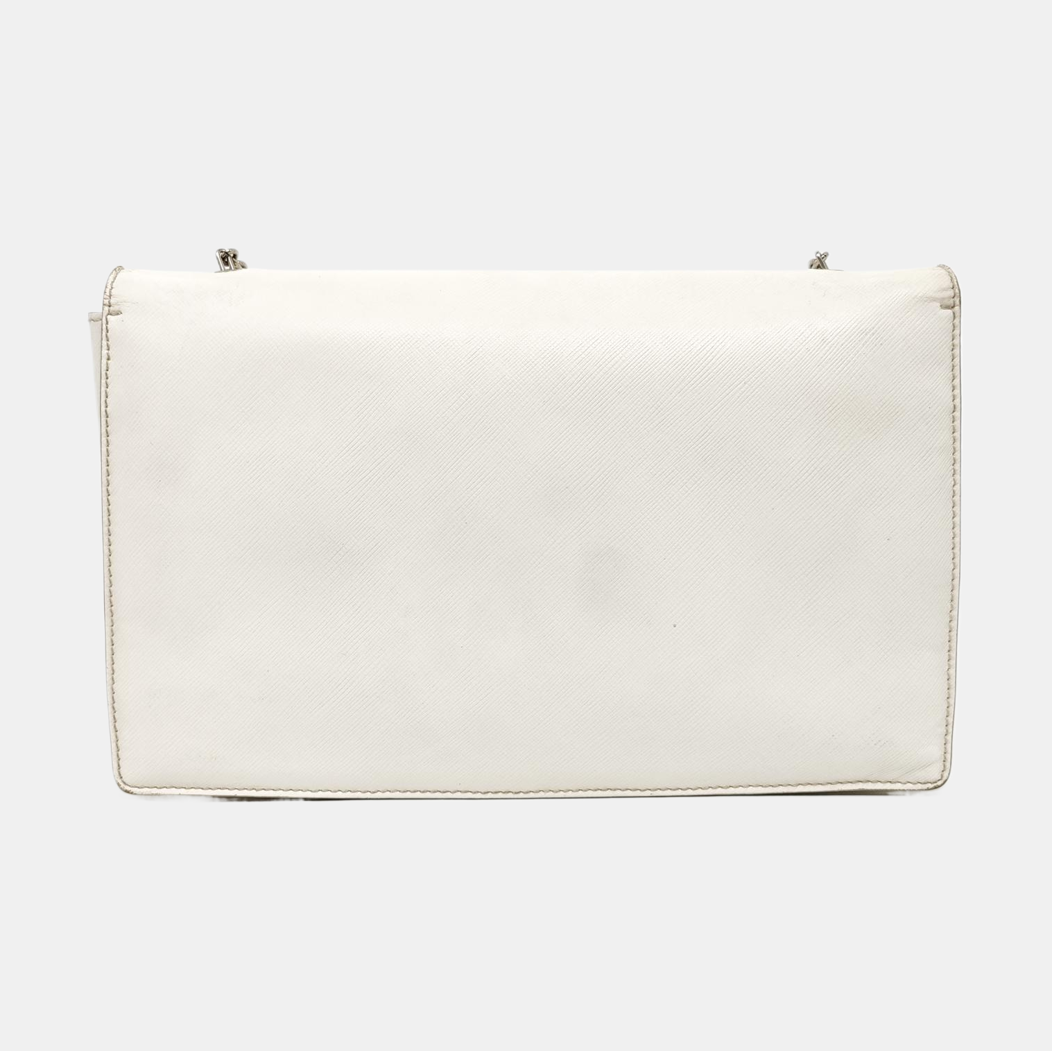 Calfskin Crossbody Bag White