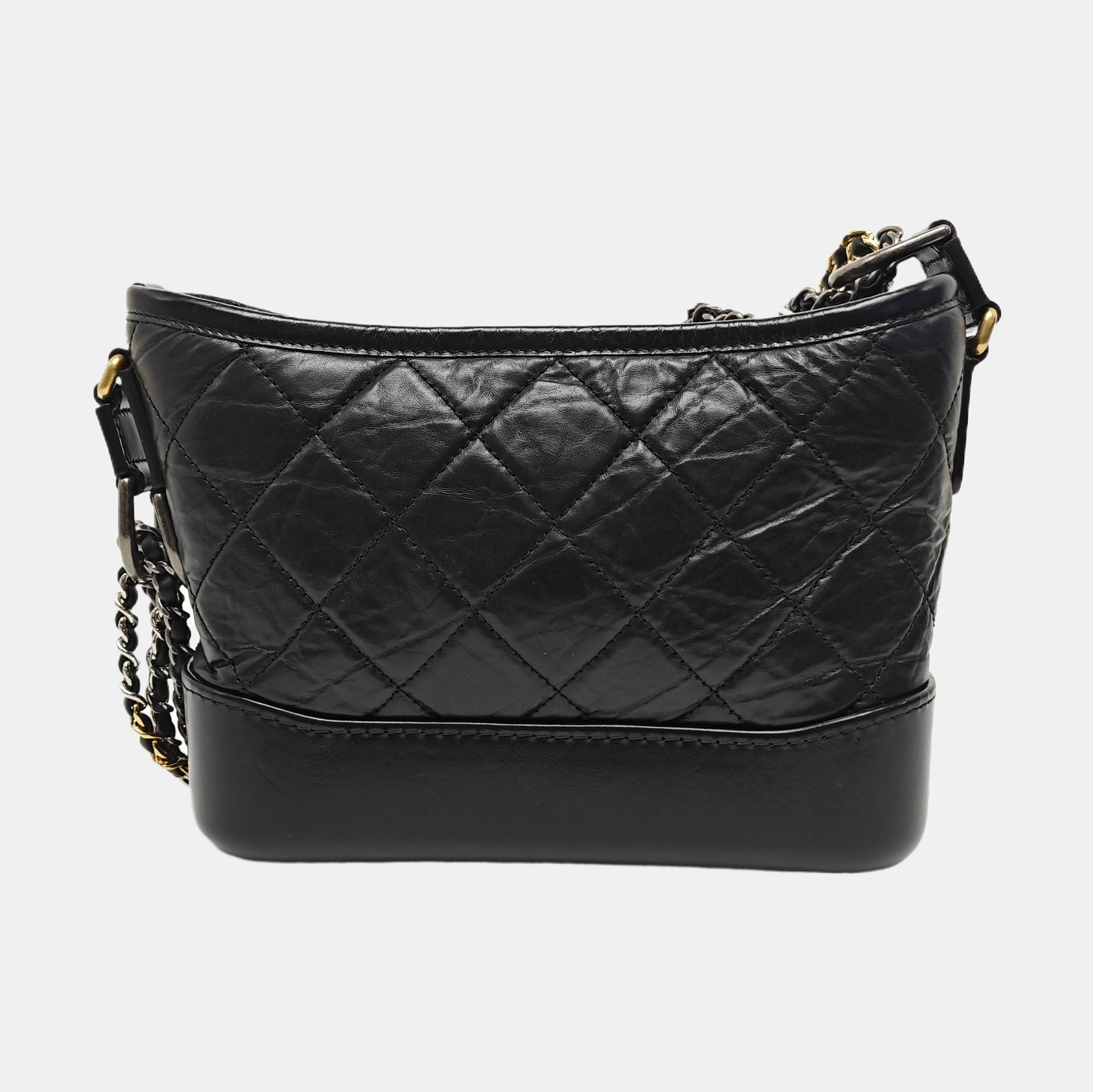 GABRIELLE Small Quilted Calfskin Black