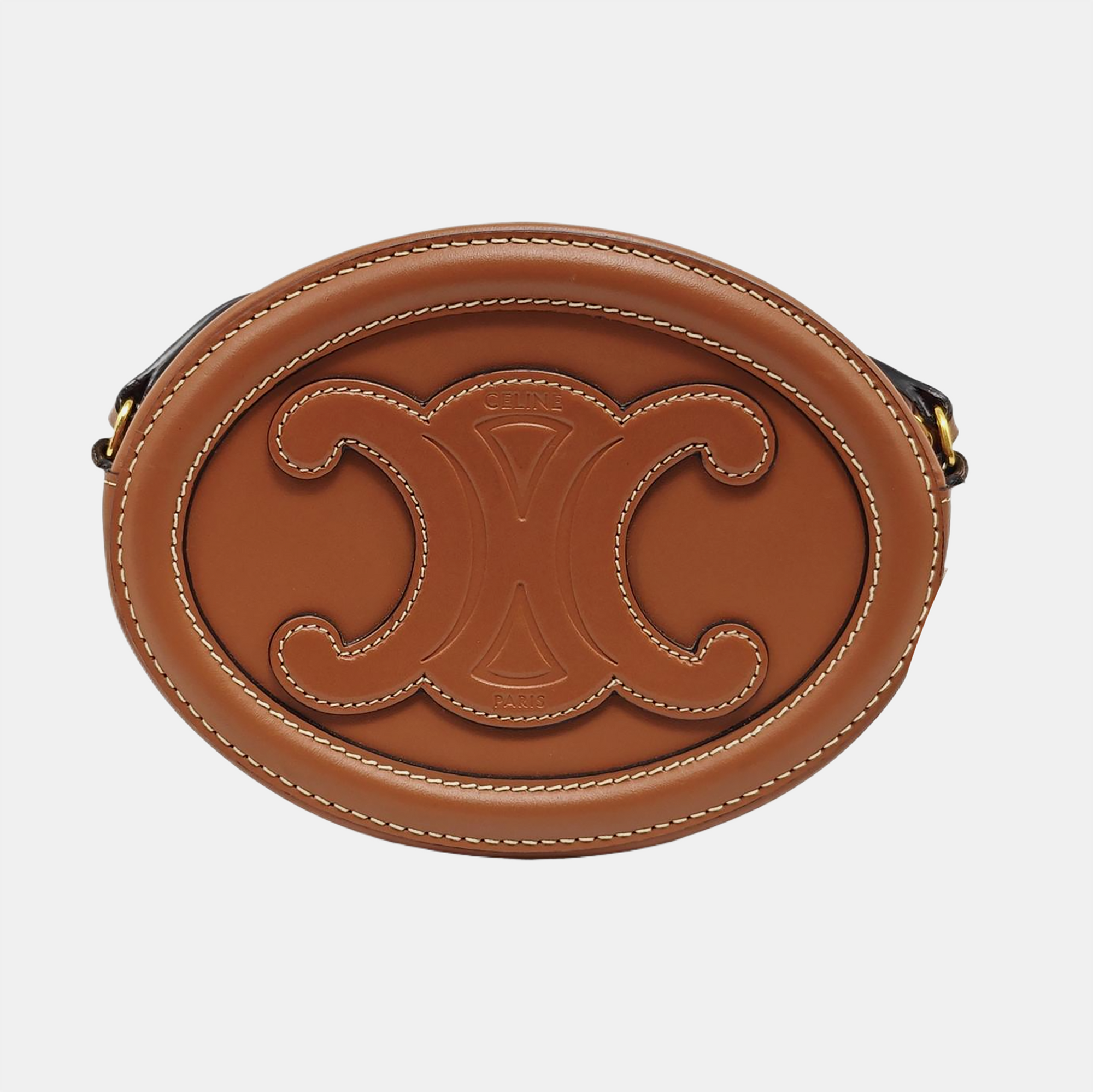 TRIOMPHE Small Calfskin Brown