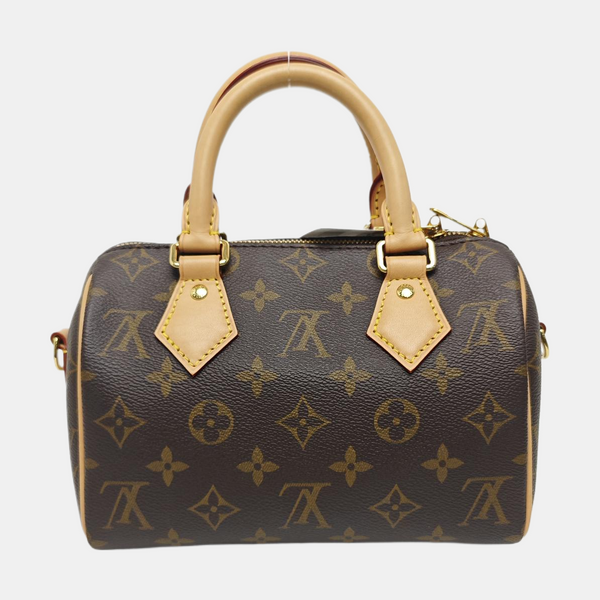 SPEEDY 20 Monogram Coated Canvas Brown