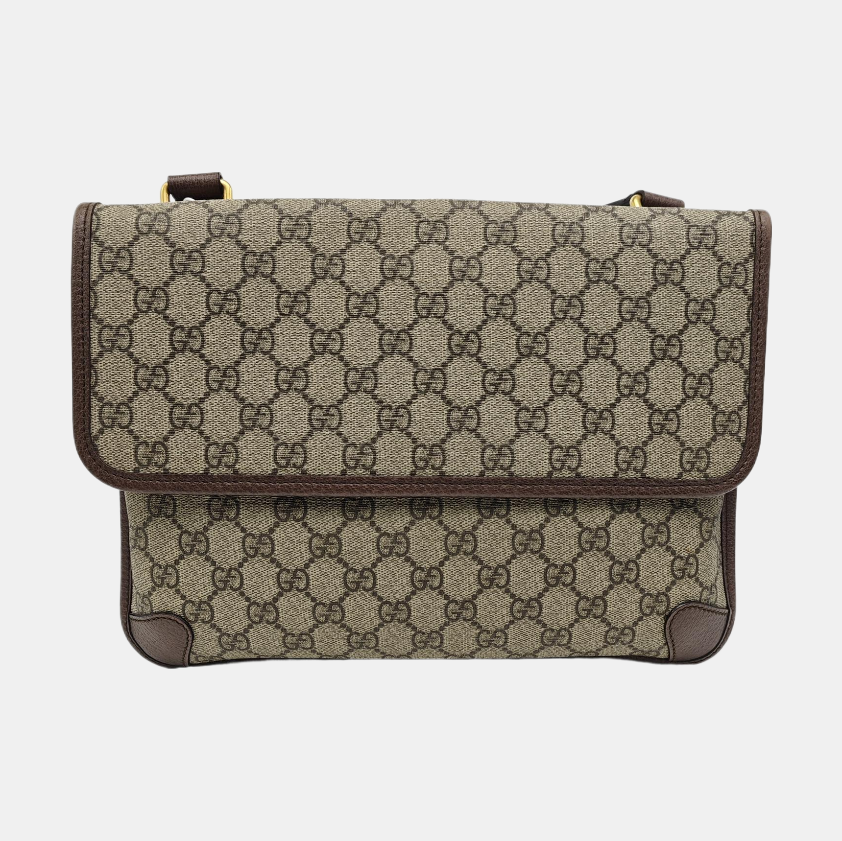 Neo Vintage Large Monogram Coated Canvas Brown