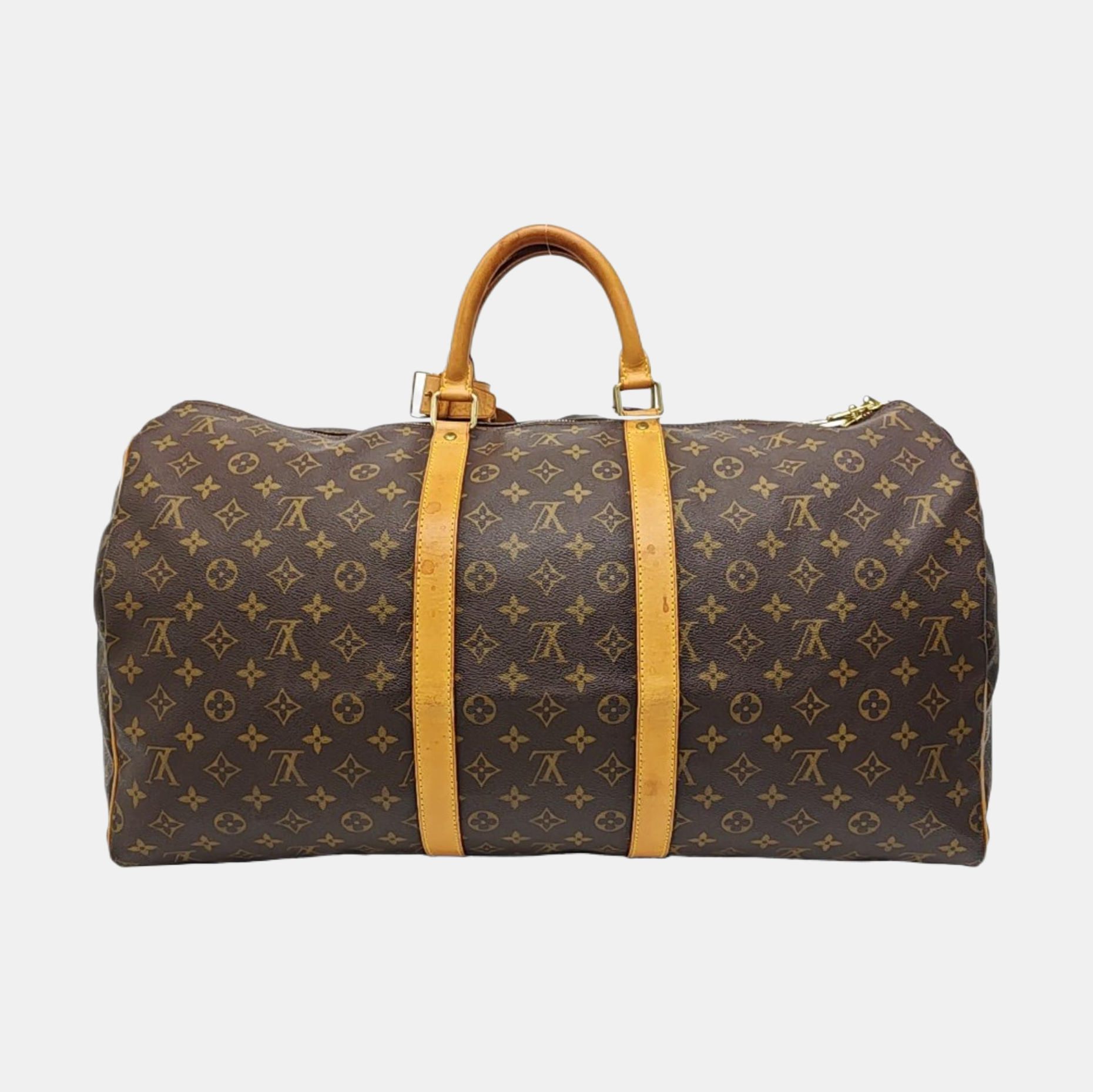 SAC SOUPLE 55 Monogram Coated Canvas Brown