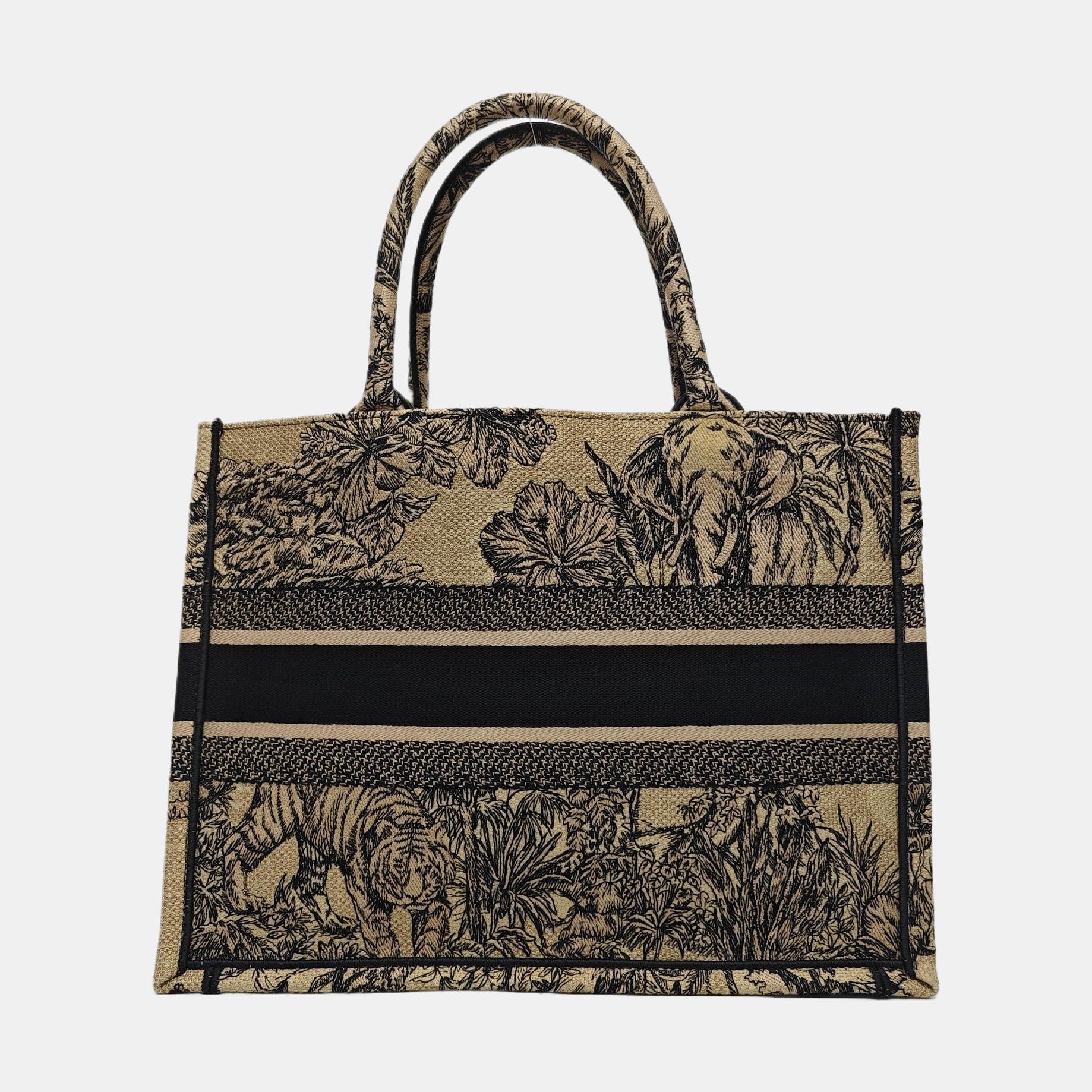 Book Tote Medium Canvas Beige