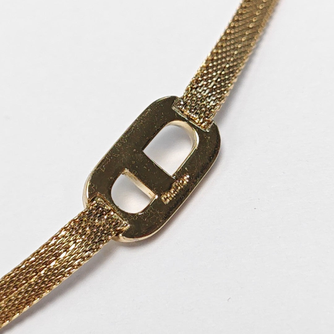 Petit CD Metal Gold Necklace