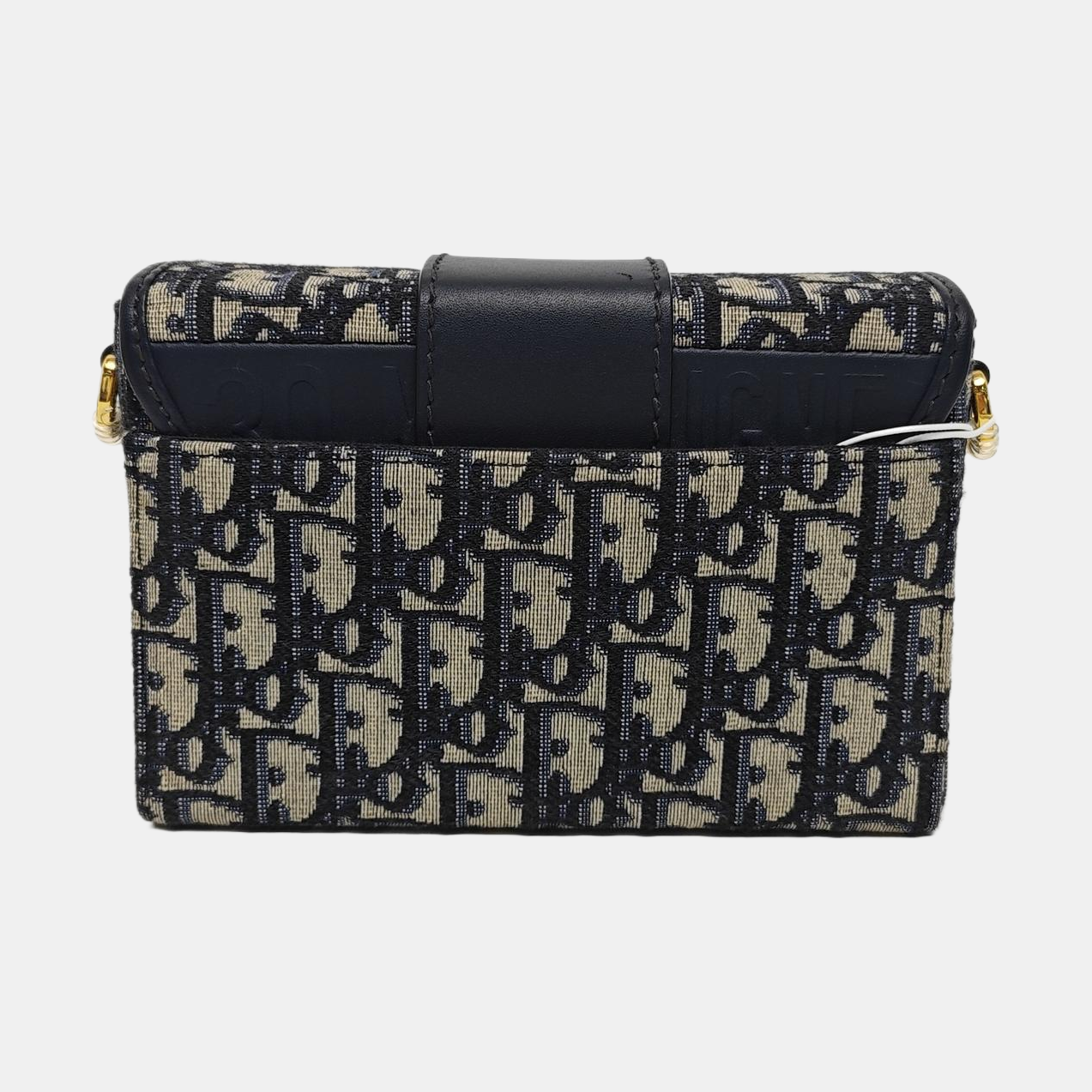 30 Montaigne Mini Oblique Canvas Blue