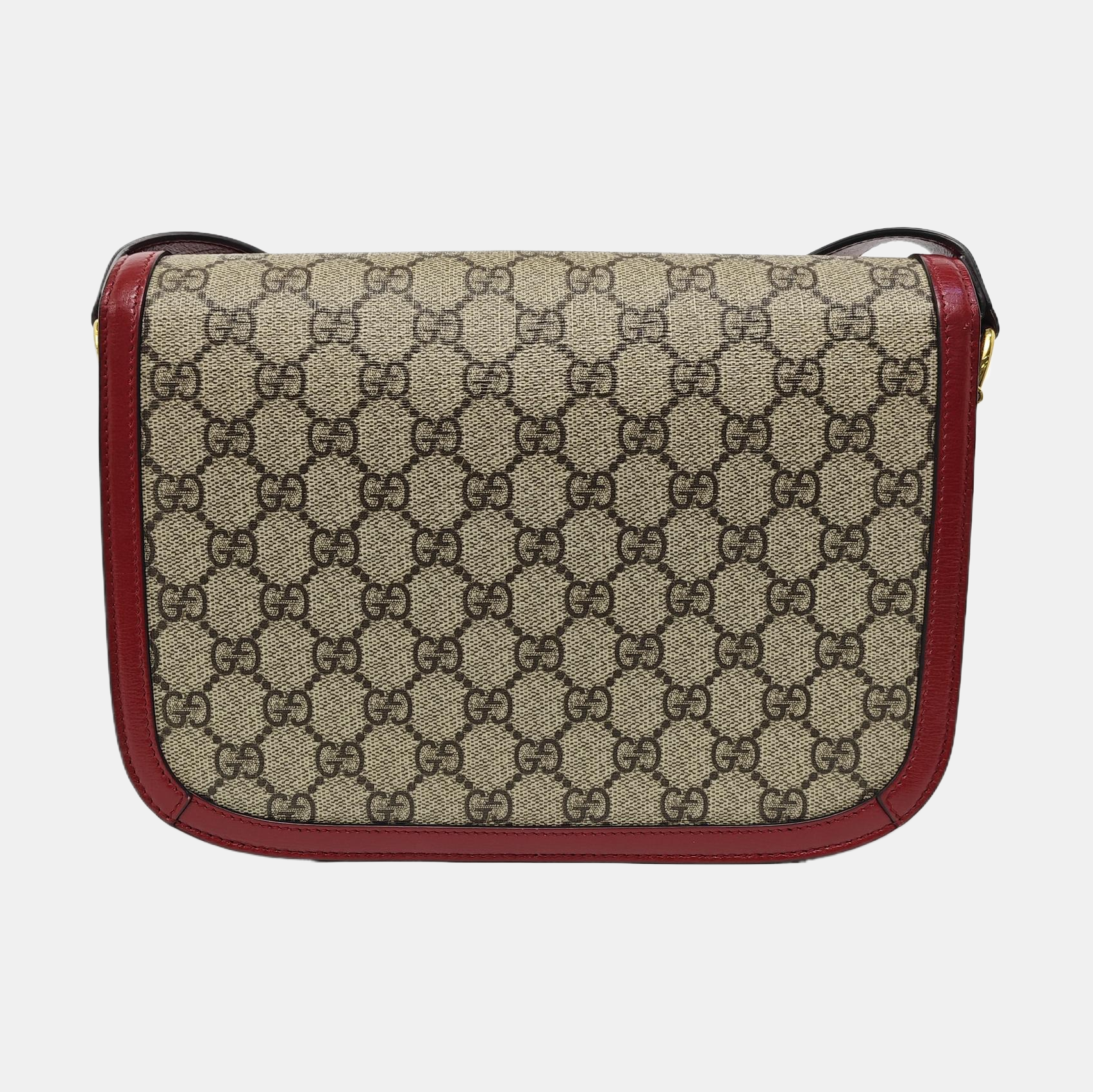 Horsebit 1955 Small Monogram Coated Canvas Beige