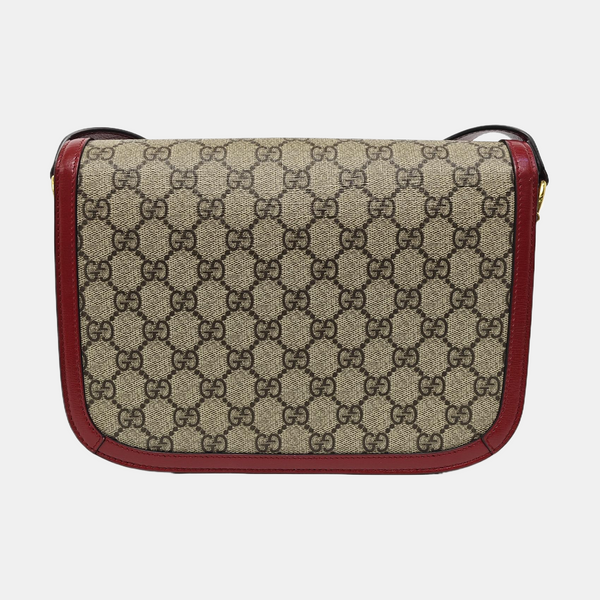 Horsebit 1955 Small Monogram Coated Canvas Beige