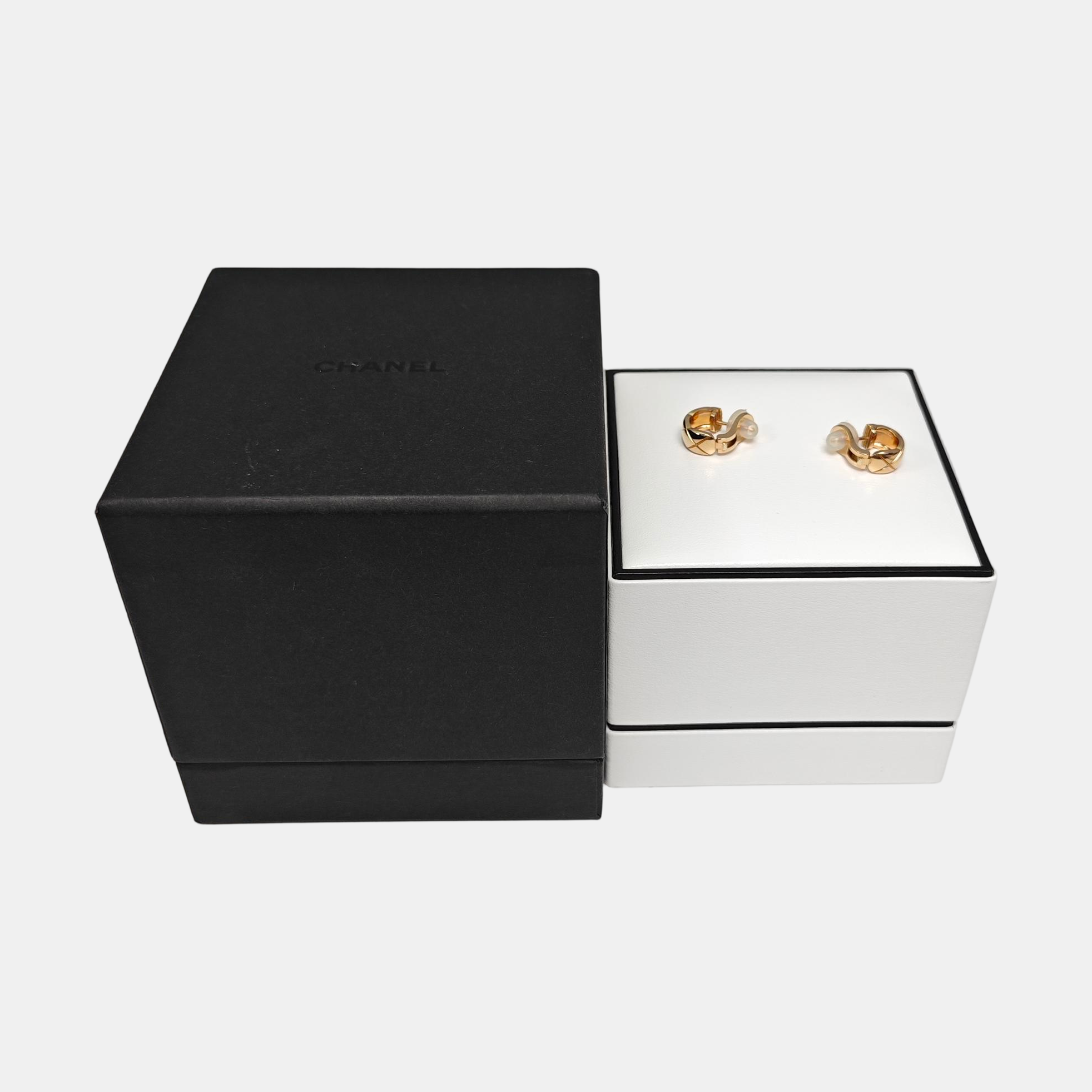 COCOCRUSH 18k Gold Rose Gold Clip On Earrings
