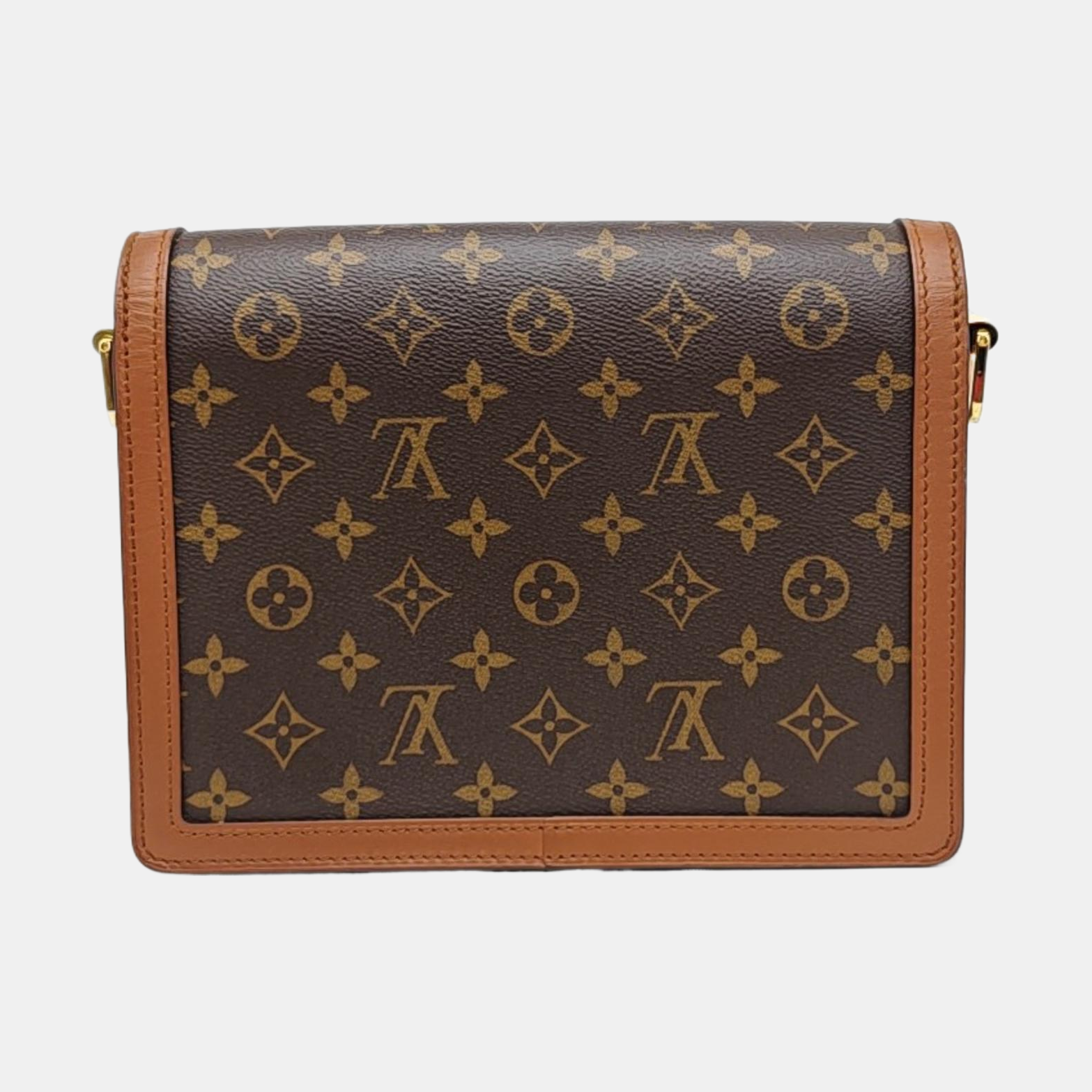 DAUPHINE MM Monogram Coated Canvas Brown