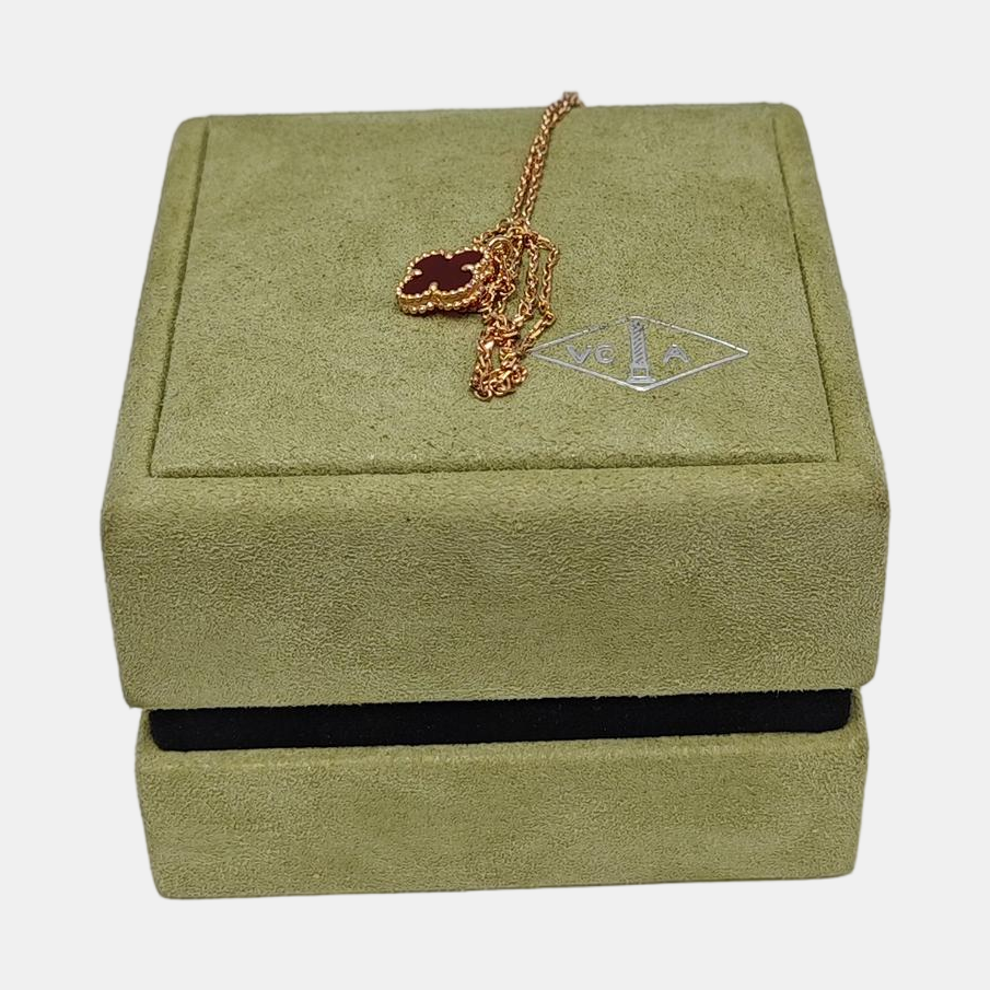 Sweet Alhambra 18k Rose Gold Necklace