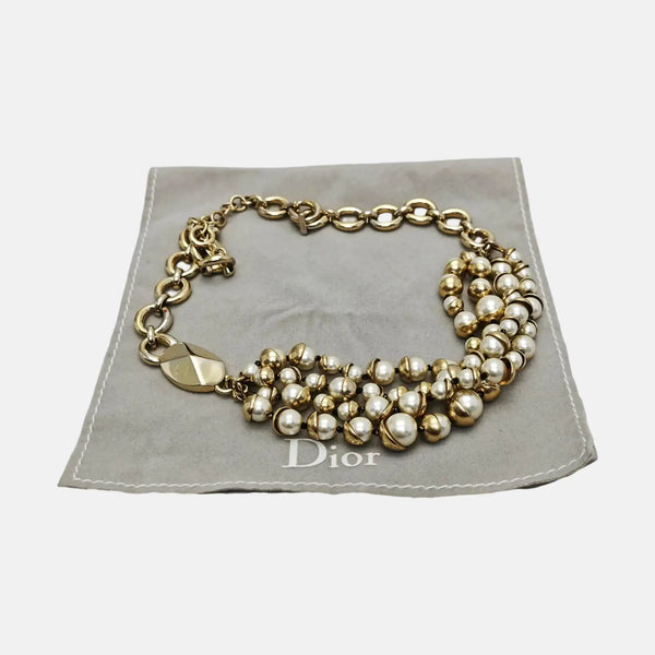 Ultradior Faux Pearl Gold Necklace