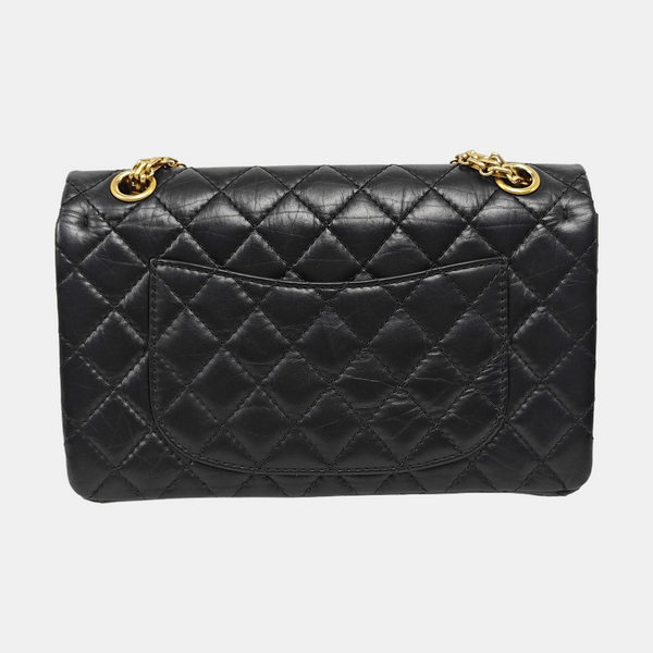 2.55 225 (small) Quilted Calfskin Black