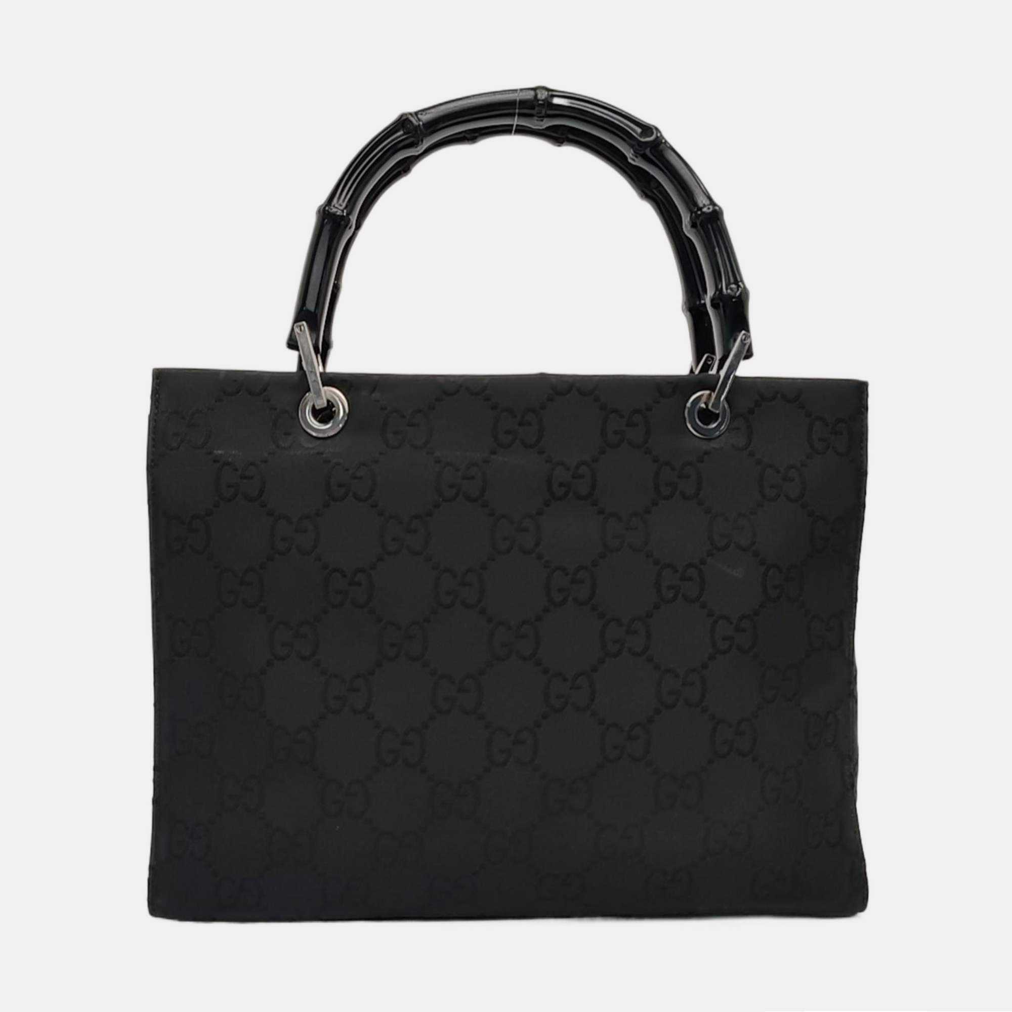 Authenticated pre-owned  Bamboo 1947 Monogram Fabric Black - Tote Bag at Looply