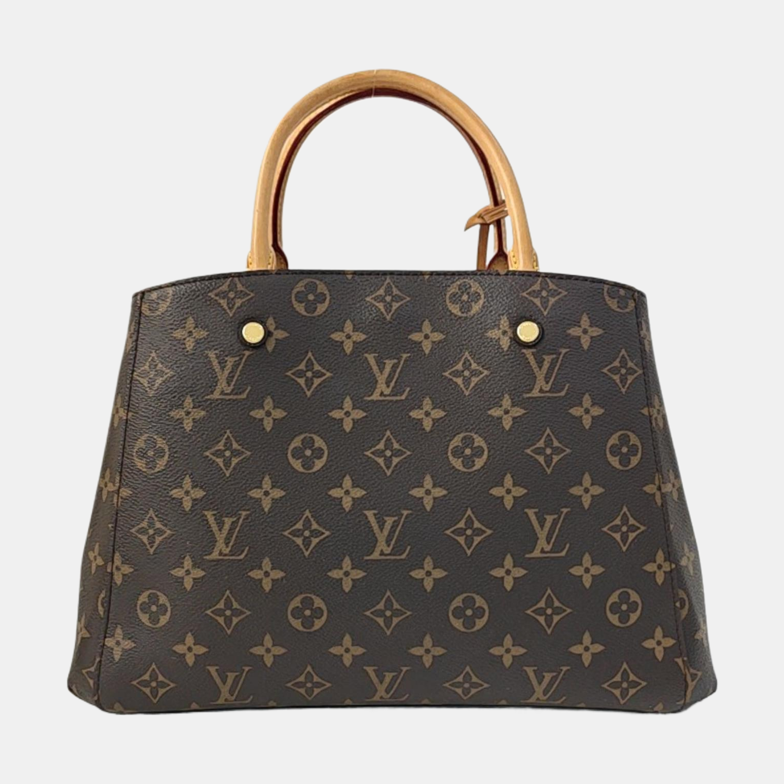 MONTAIGNE Monogram Coated Canvas Brown
