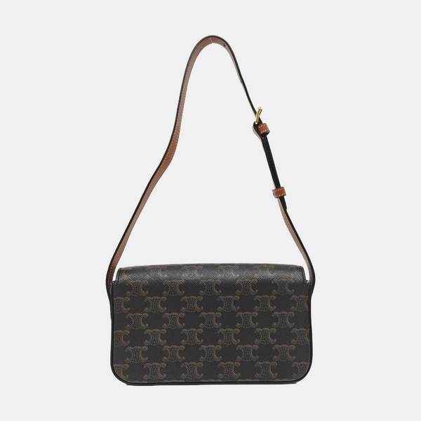 TRIOMPHE Small Coated Canvas Brown