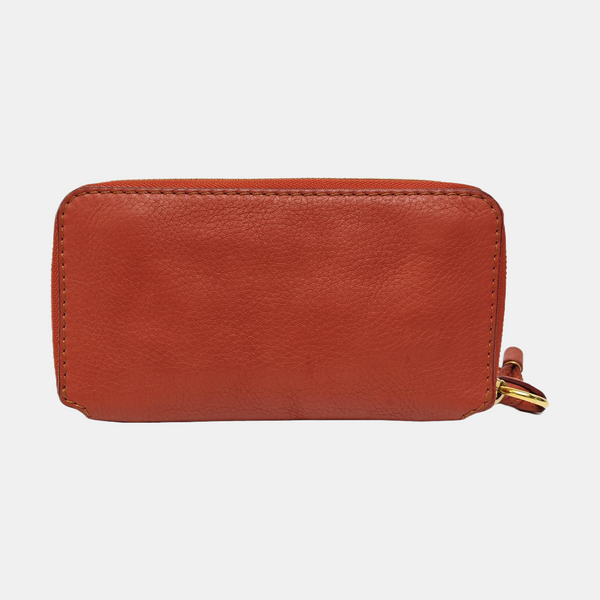 Marcie Calfskin Orange Wallet