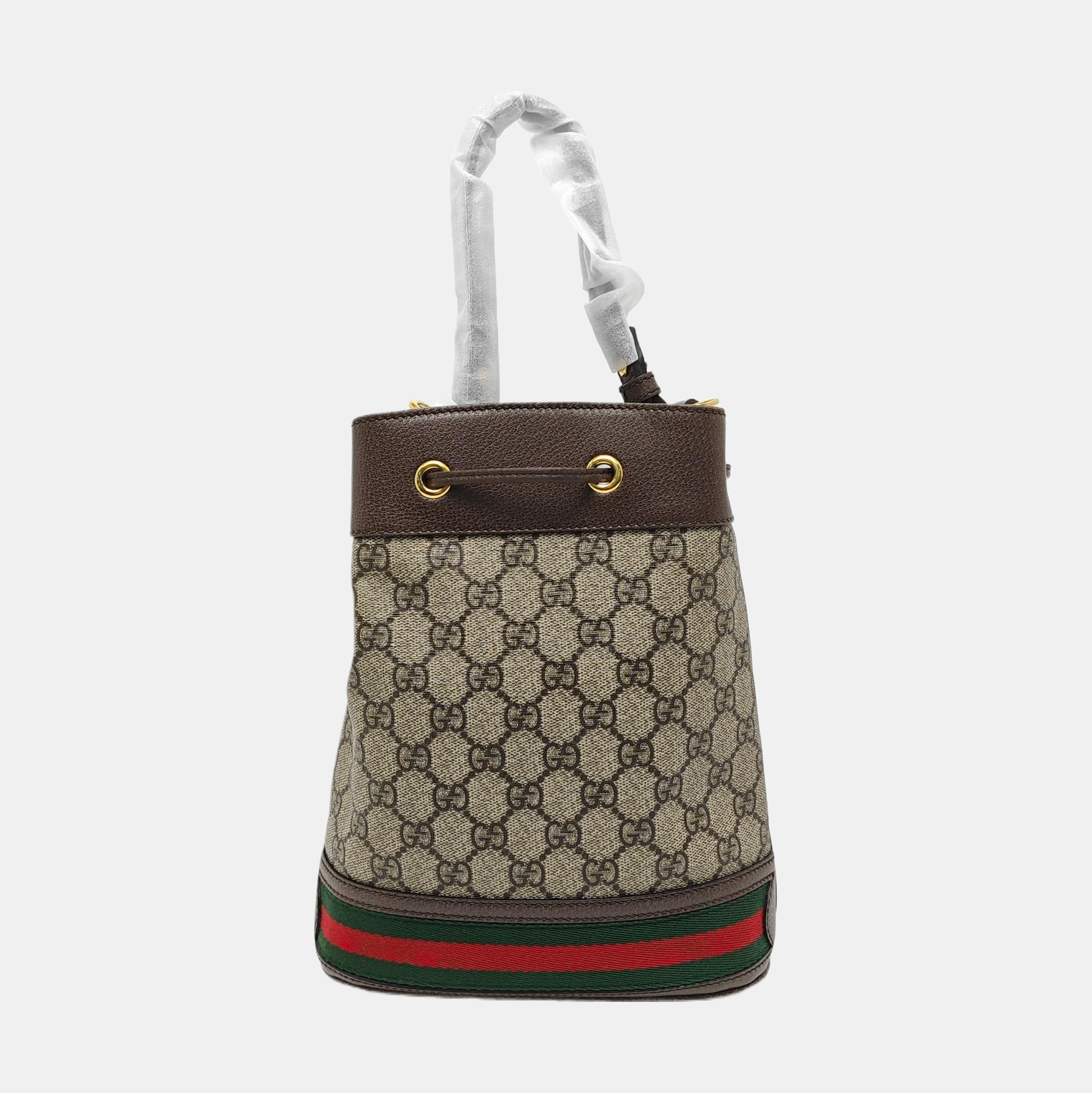 Ophidia Small Monogram Coated Canvas Beige