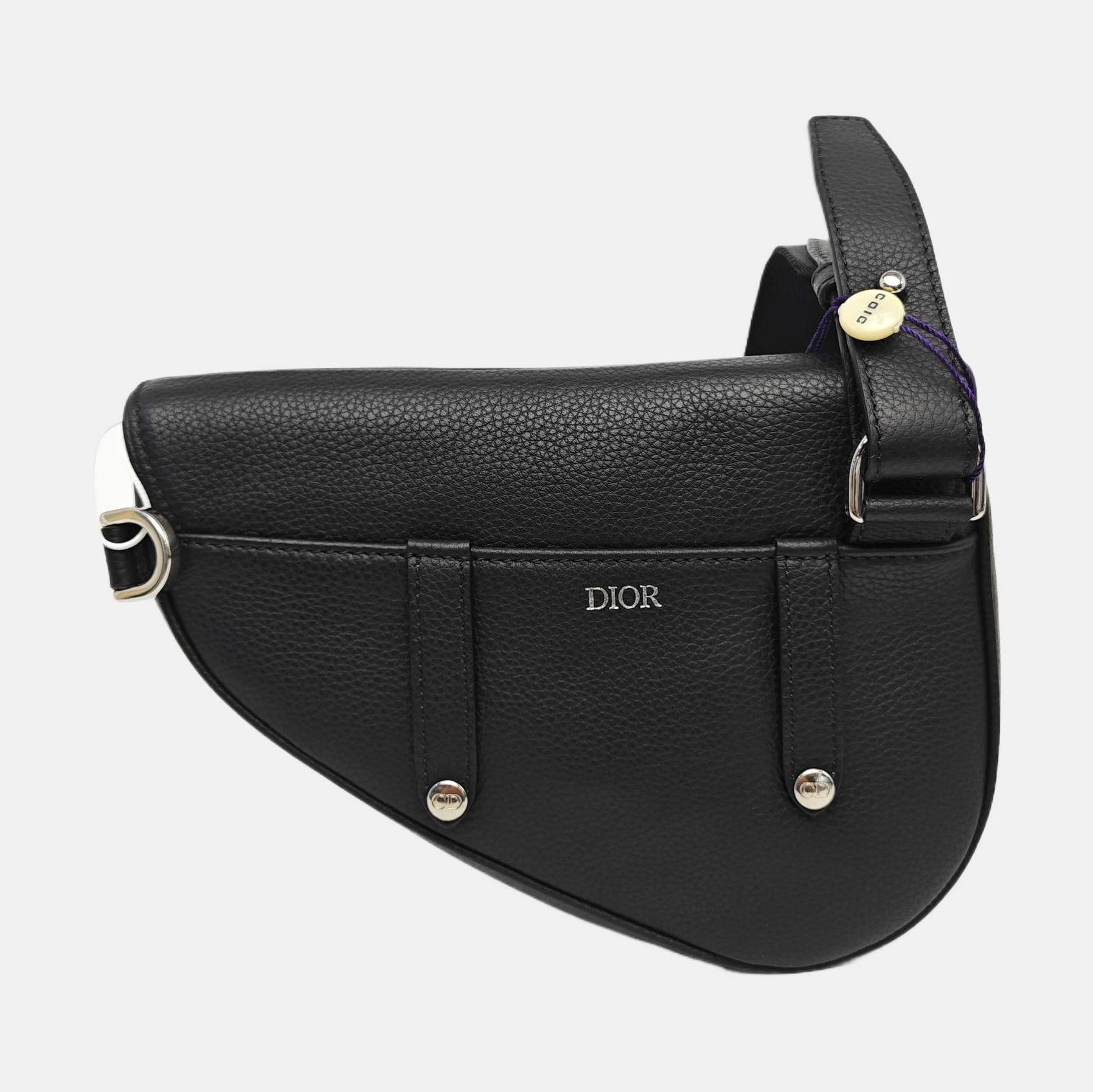 Saddle Mini Calfskin Black
