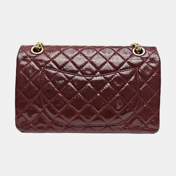 2.55 225 (small) Quilted Patent Leather Red