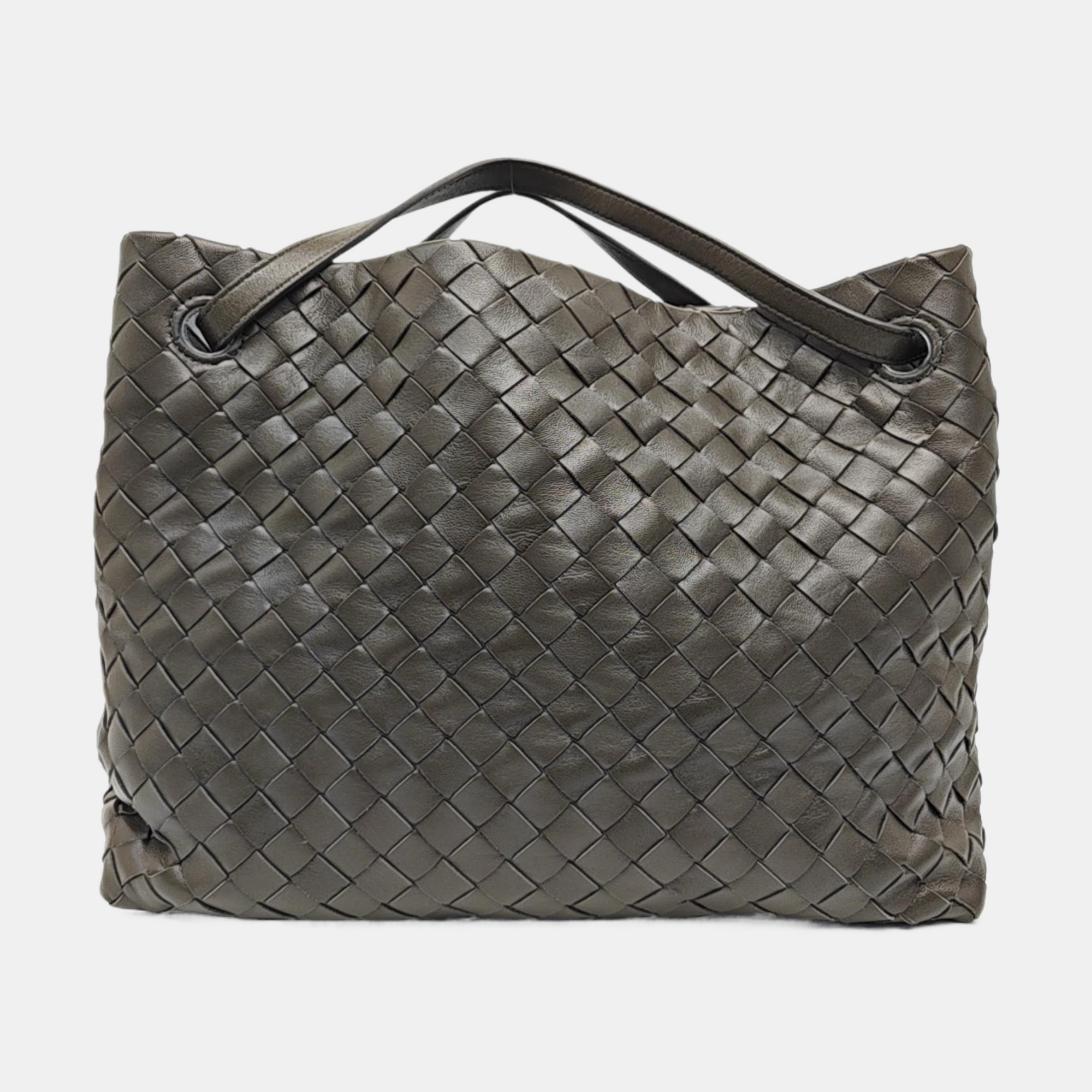 Lambskin Top Handle Bag Green