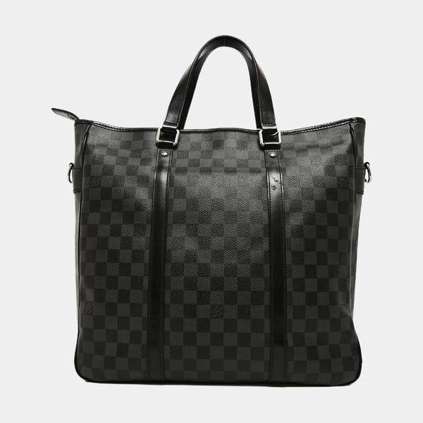 TADAO MM Damier Graphite Coated Canvas Gray