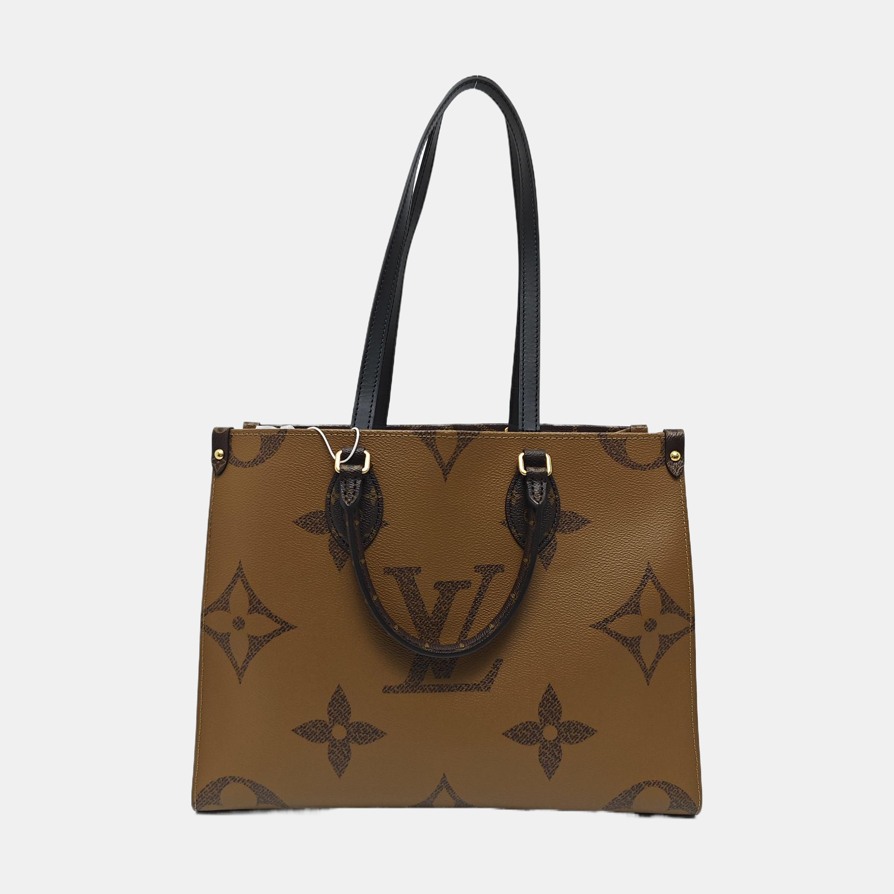 ONTHEGO MM Monogram Coated Canvas Brown