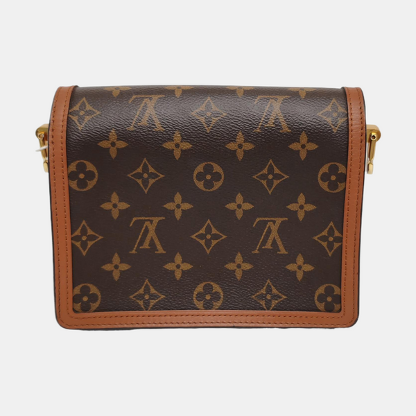 DAUPHINE Mini Monogram Coated Canvas Brown