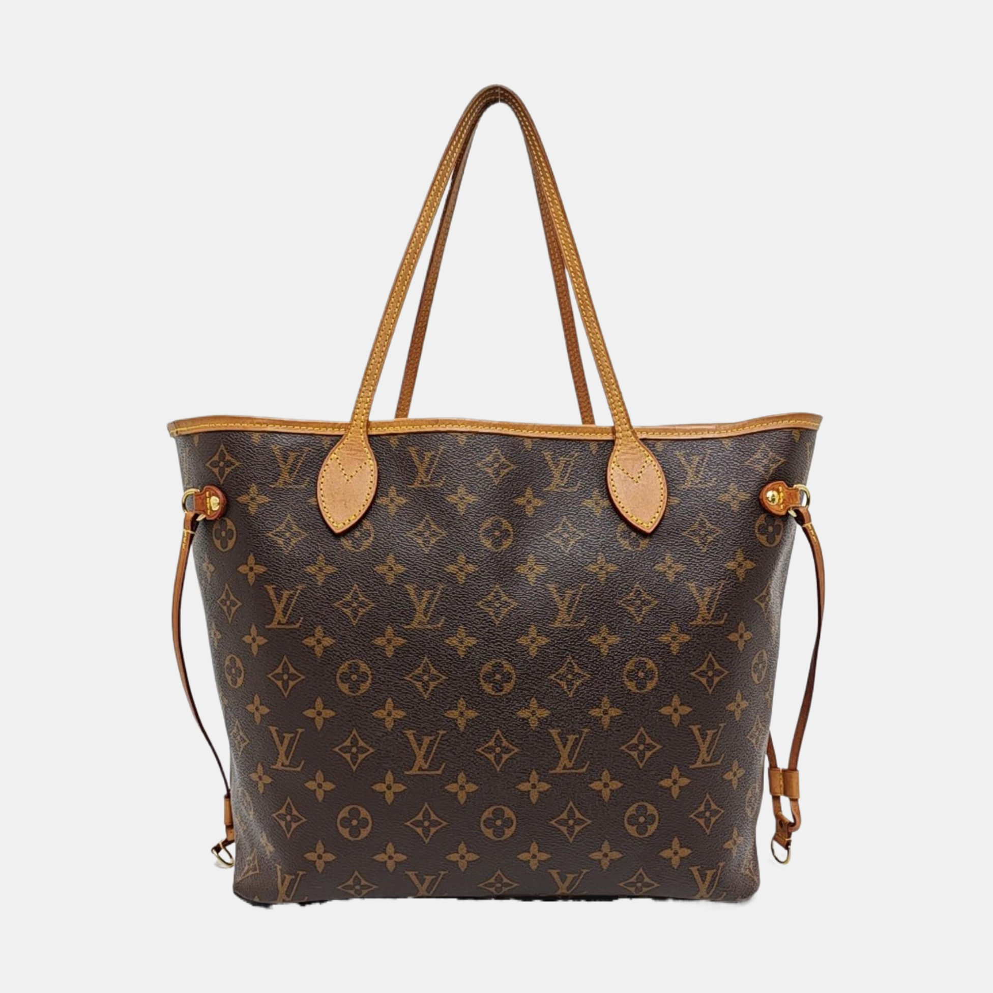 NEVERFULL MM Monogram Coated Canvas Brown
