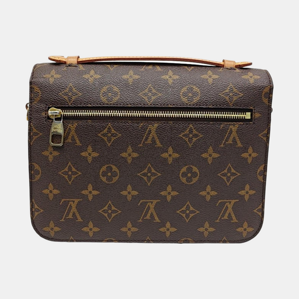MÉTIS MM Monogram Coated Canvas Brown
