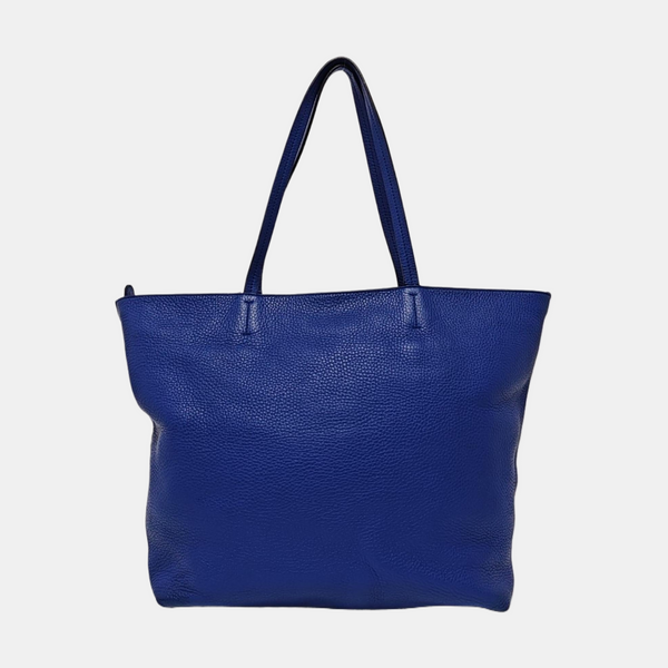 Calfskin Tote Bag Blue