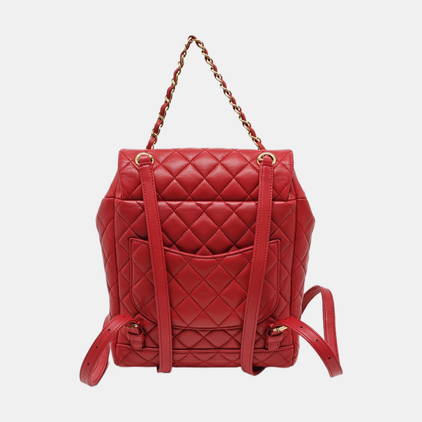 URBAN SPIRIT Small Quilted Lambskin Red