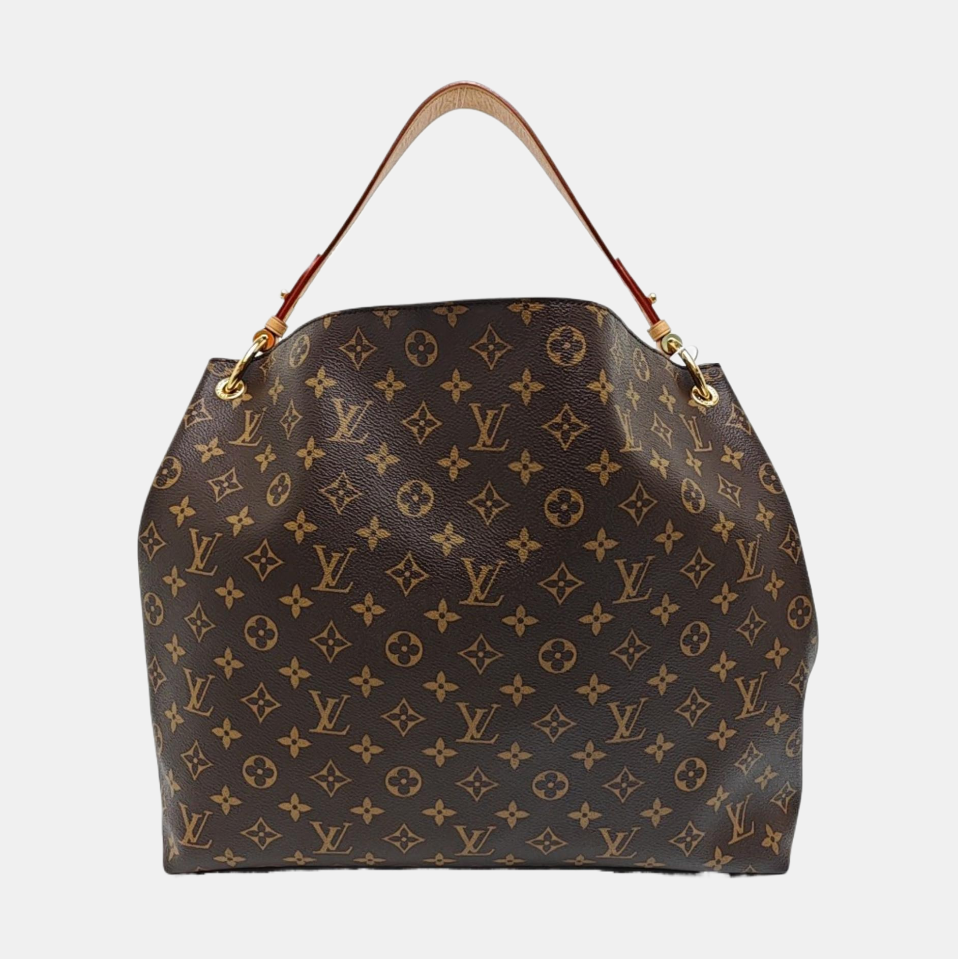 GRACEFUL MM Monogram Coated Canvas Brown