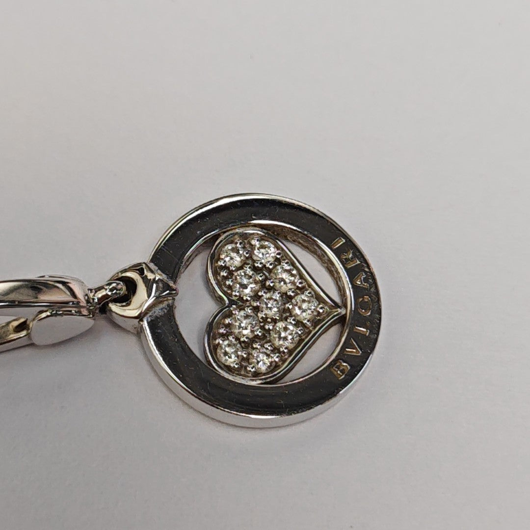 18k White Gold Silver Pendant
