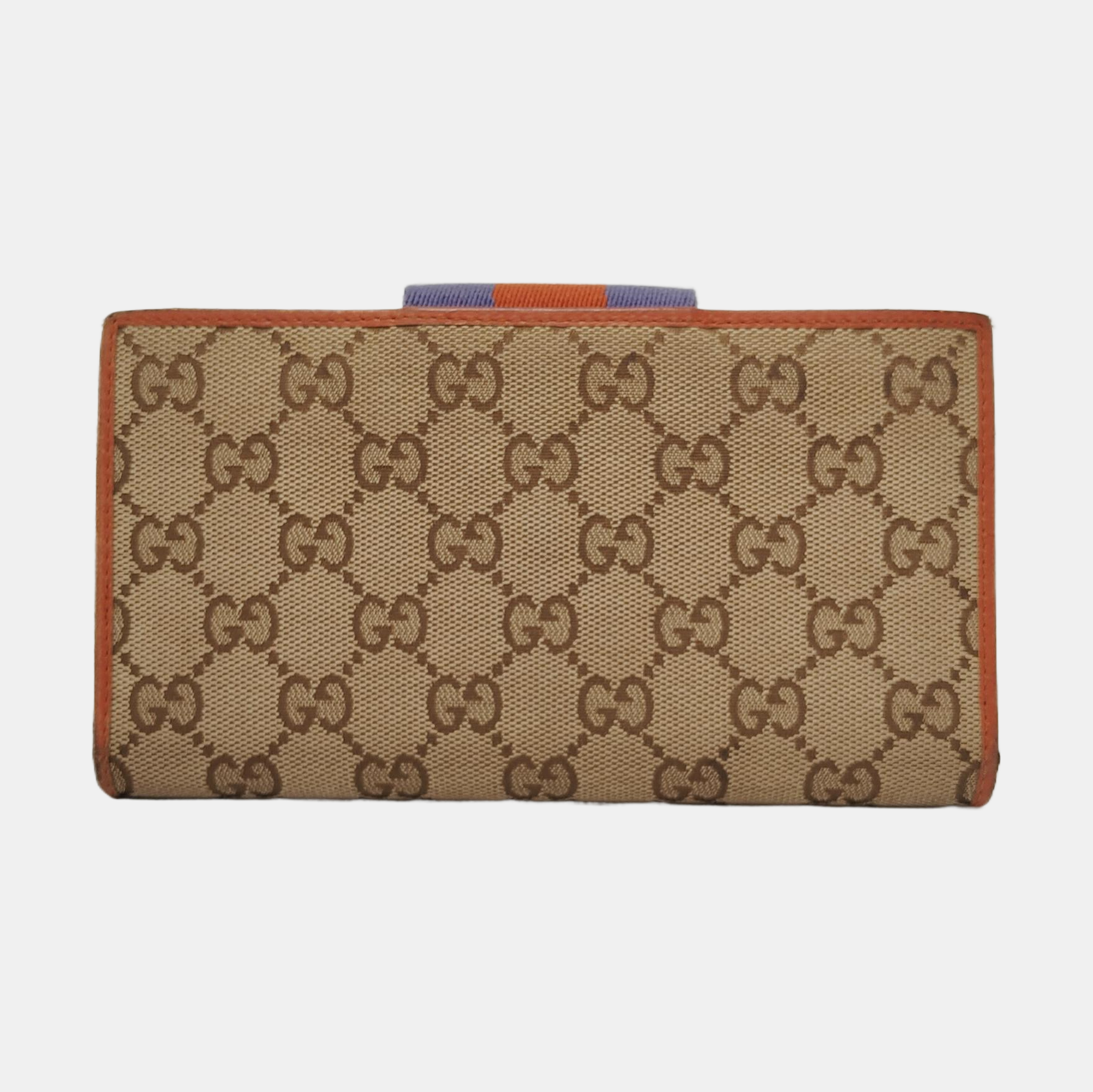 Monogram Fabric Wallet Brown