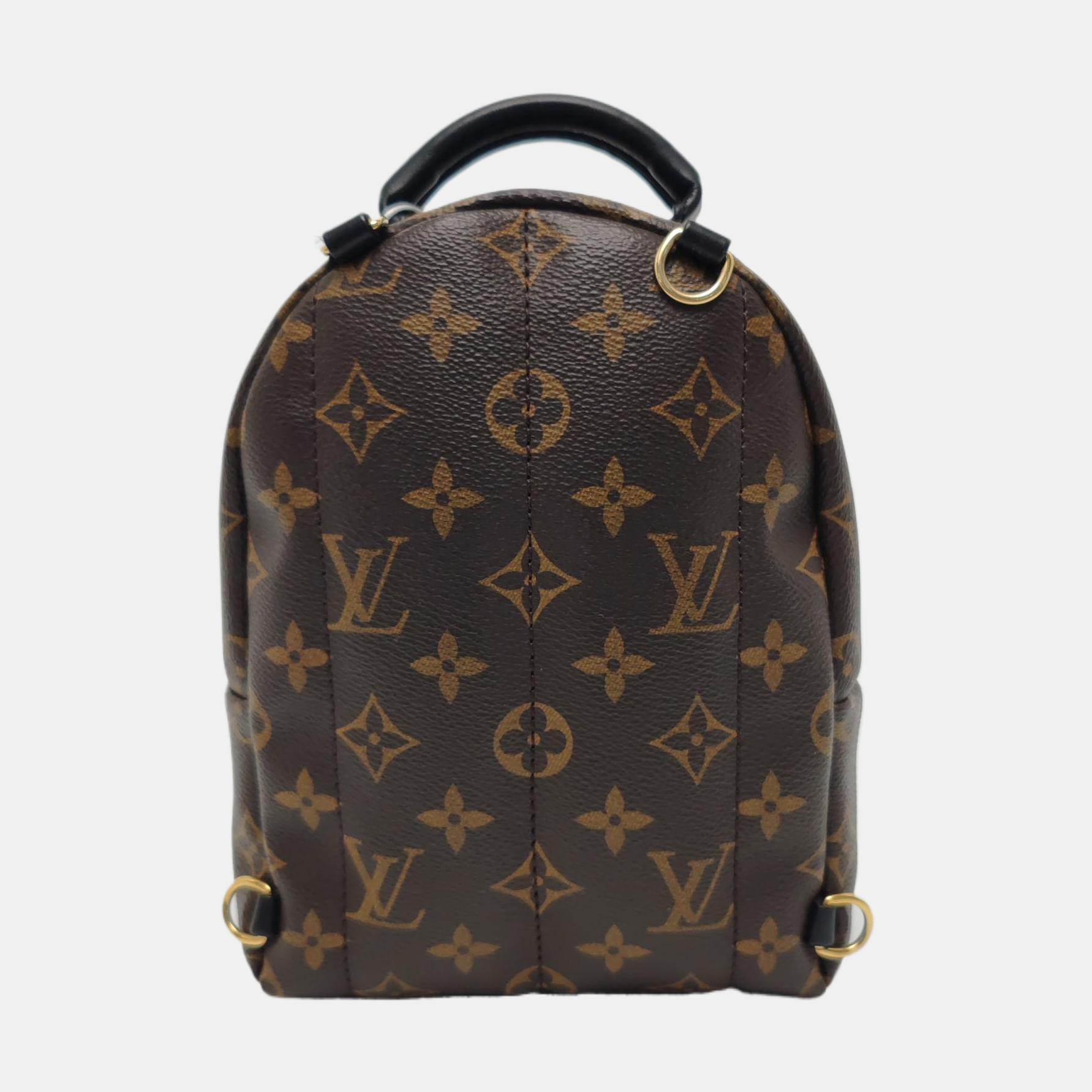 PALM SPRINGS Mini Monogram Coated Canvas Brown