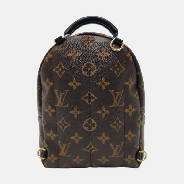 PALM SPRINGS Mini Monogram Coated Canvas Brown