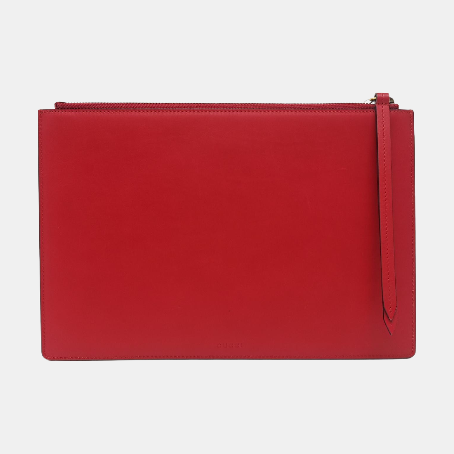 Calfskin Clutch Red